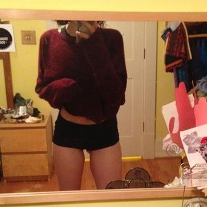 burgundy sweater